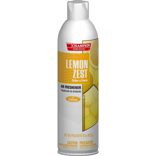 Chase Products, Champion Sprayon® Lemon Zest, Water Based Air Freshener, 15 oz Aerosol (4385325EA)