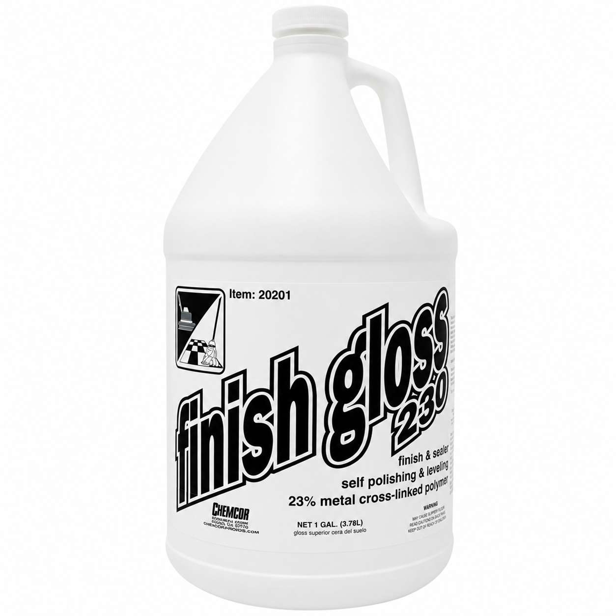 Chemcor Finish Gloss Floor Wax 23%, Gallon (20201EA)