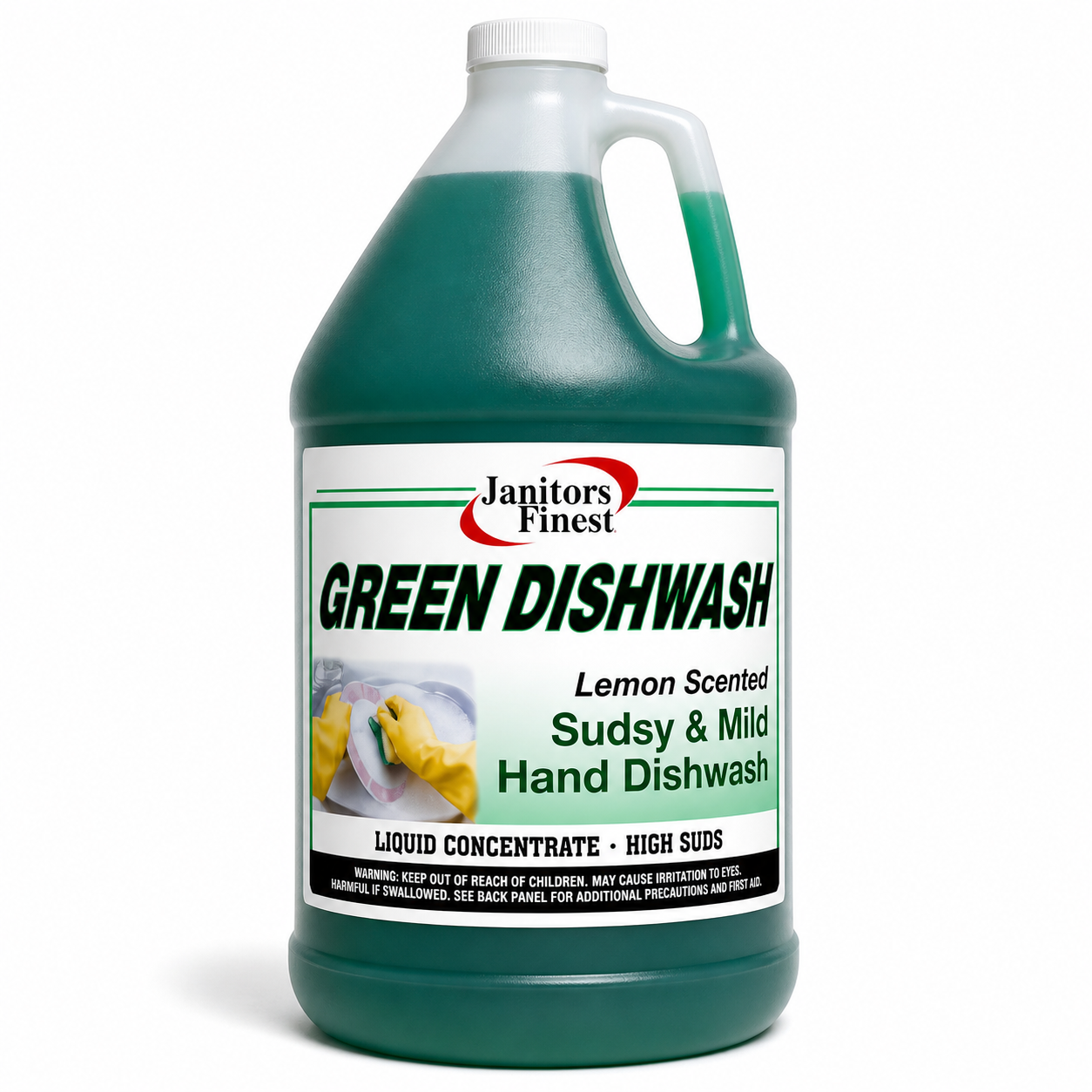 Janitors Finest® Green Lemon Scented Dish Wash, Gallon (60001EA)