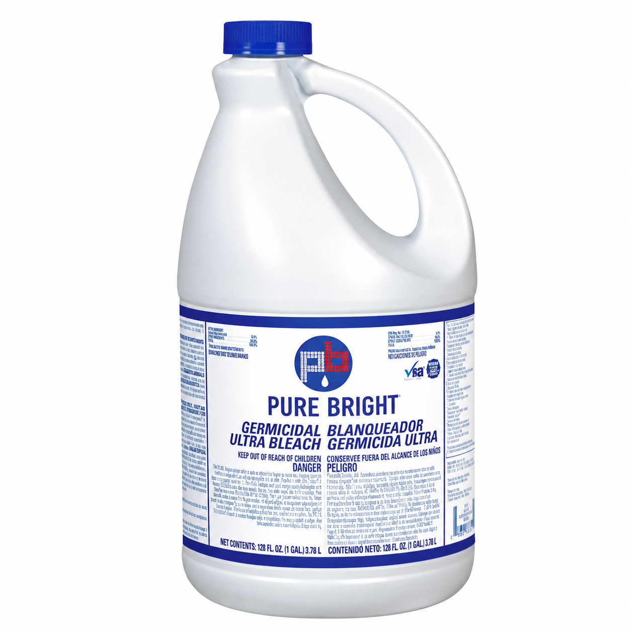 Pure Bright Liquid Bleach 6%, 1 gal Bottle (52416EA)