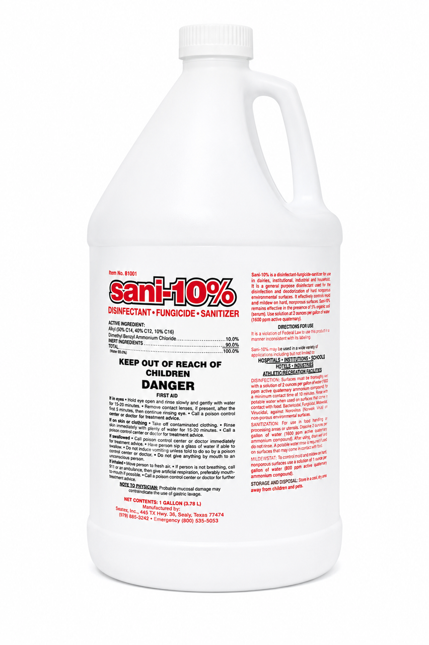CHEMCOR SANI 10%, FOOD GRADE, EPA REG - GALLON (91001EA)