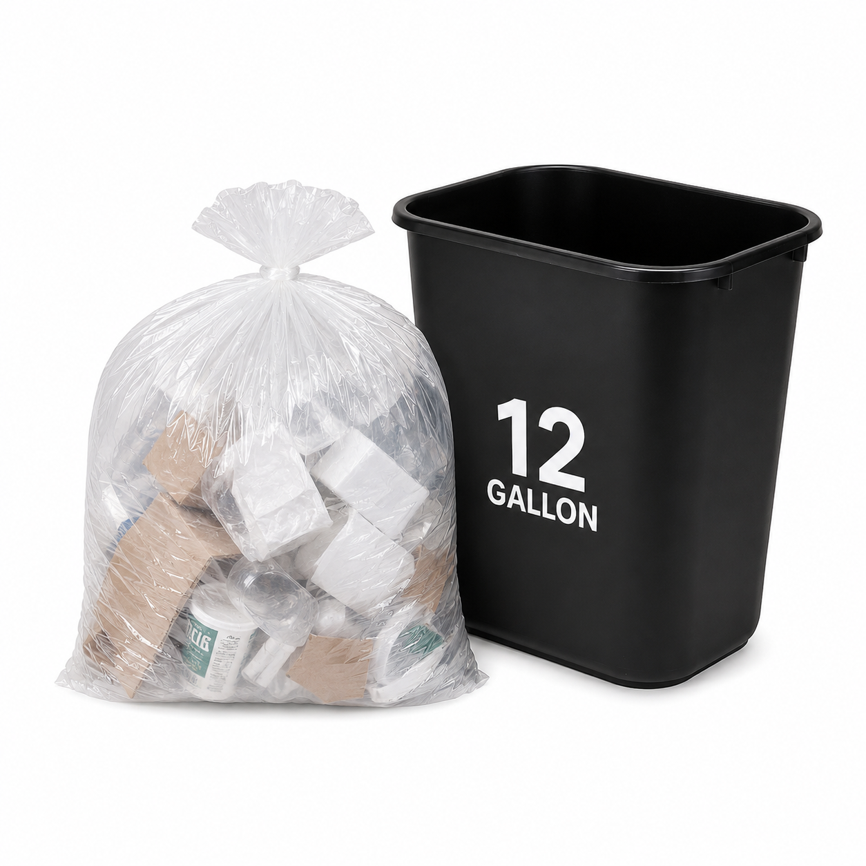 JANITORS FINEST®, CAN LINERS CLEAR, 24 X 33, 8 MICRON, 12-16 GALLON, 1000/CS (CL243308)