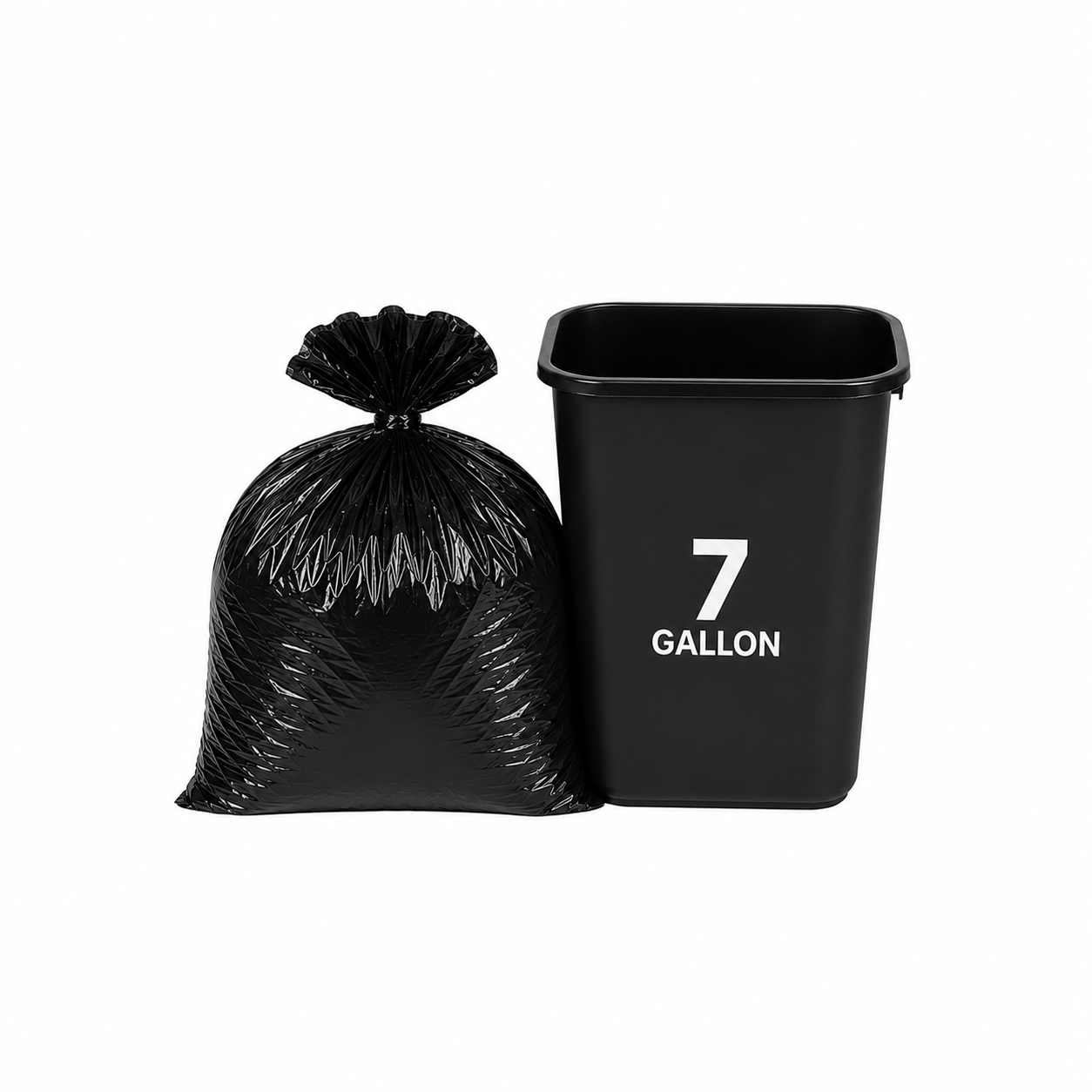 JANITORS FINEST®, CAN LINERS BLACK, 24 X 23, .45 MIL, 7-10 GALLON, 500/CS (LD2423045K)