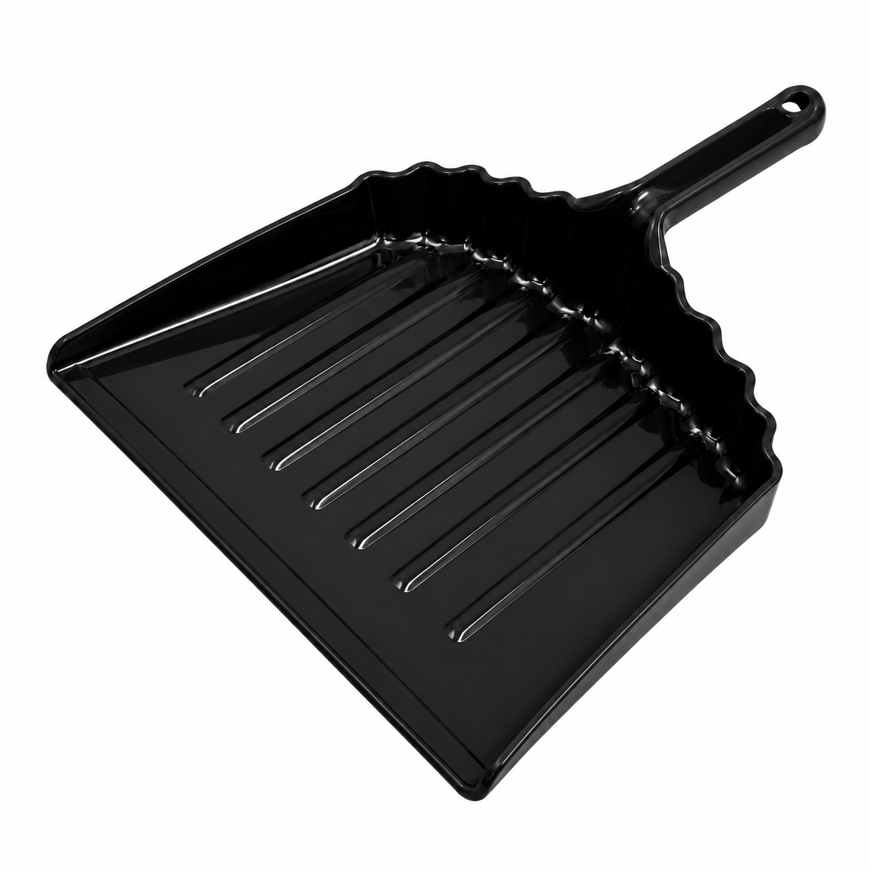 GENUINE JOE METAL DUST PAN, 16" WIDE, 2" HANDLE, BLACK (GJO85151)