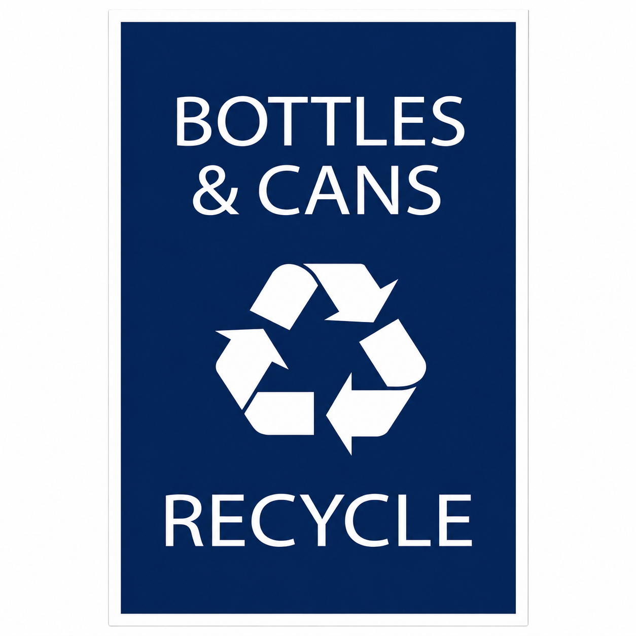 Temporary or Special Event Trash Can 18 x 18 x 28 Blue Color For Bottle & Cans , 10/Bundle