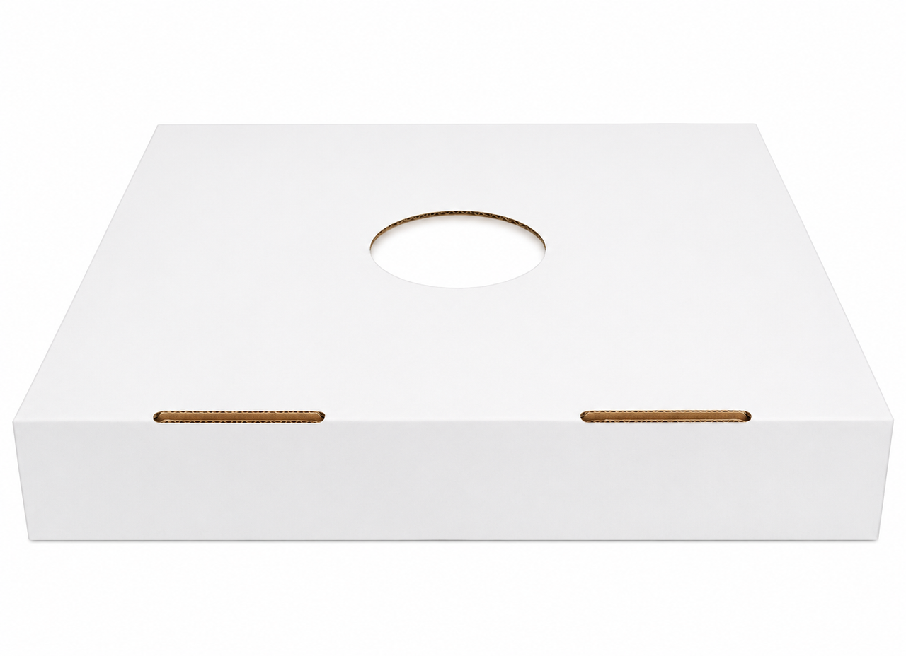 Temporary Trash Can Lid White