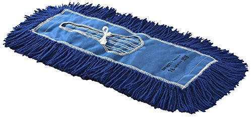 DUST MOP HEAD, COTTON/SYNTHETIC FIBERS, 60 X 5, BLUE