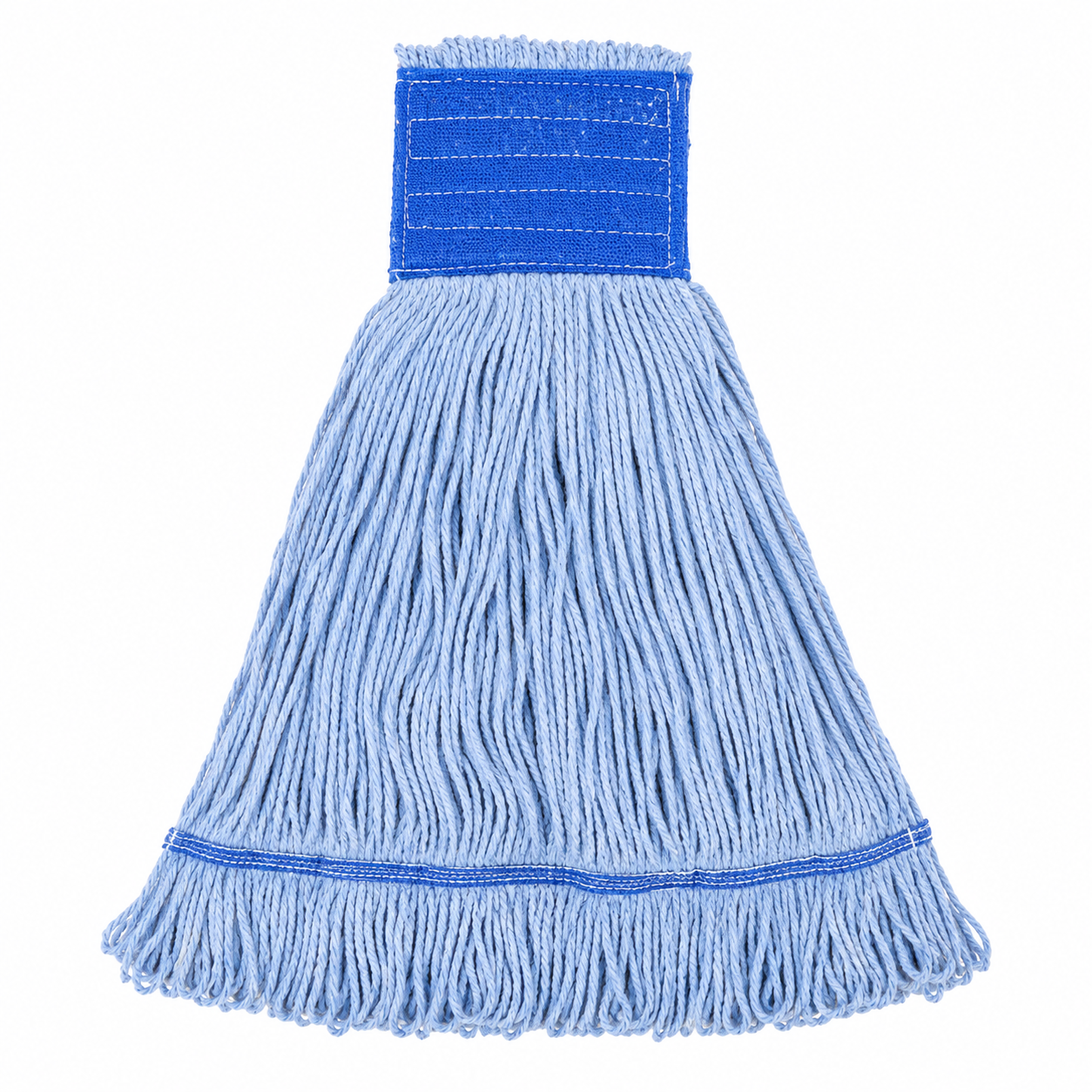 Super Loop Wet Mop Head, Cotton/Synthetic, Large Size, Blue