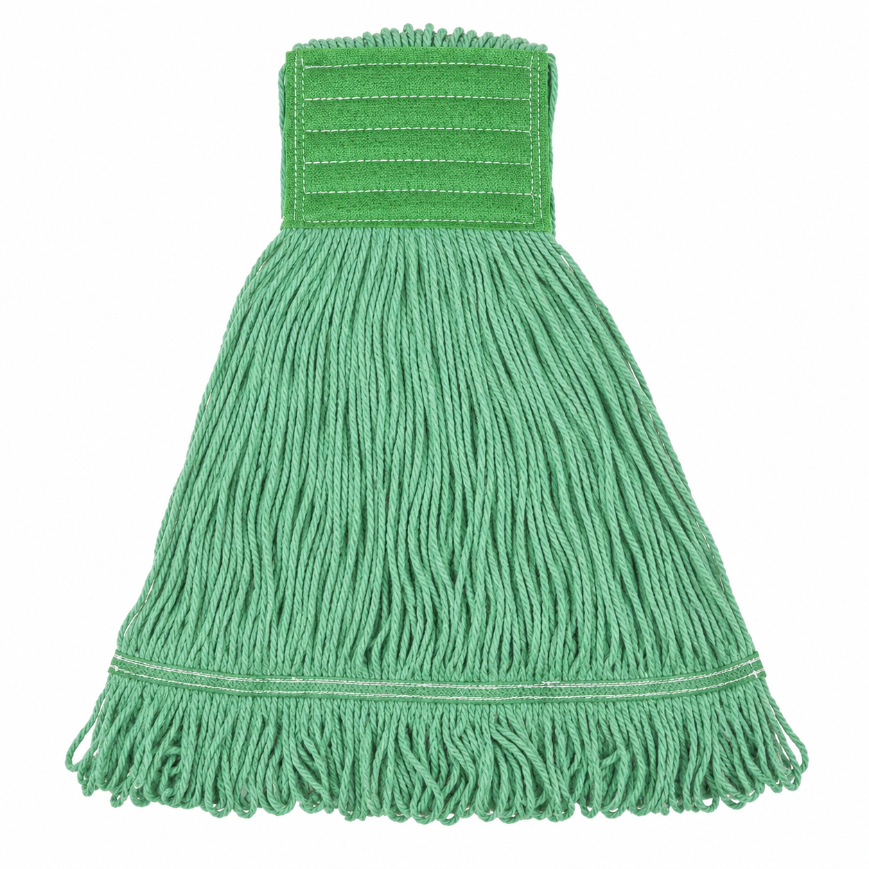 Super Loop Wet Mop Head, Cotton/synthetic, Large Size, Green