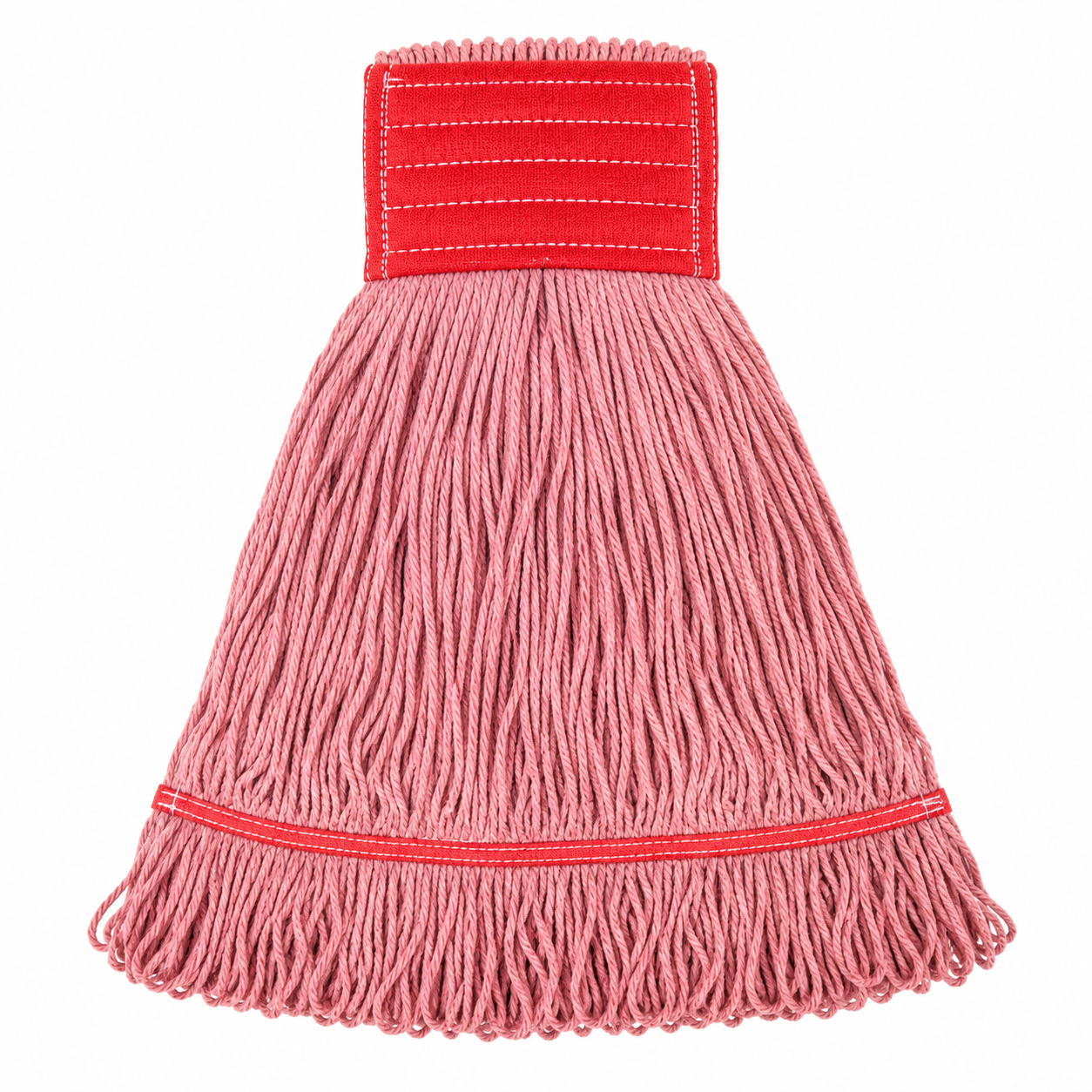 Super Loop Wet Mop Head, Cotton/Synthetic, Large Size, Red