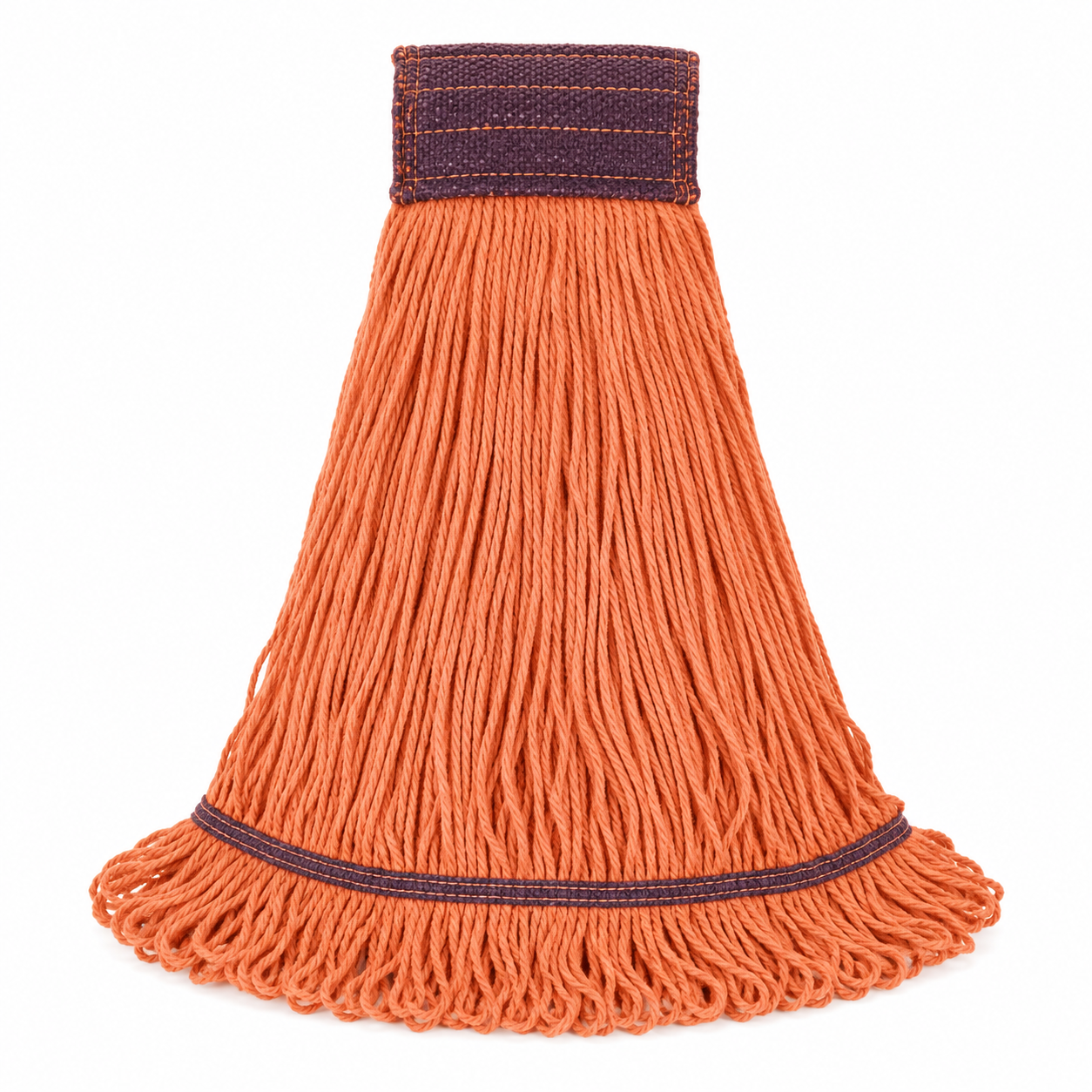 Super Loop Wet Mop Head, Cotton/Synthetic, Large Size, Orange