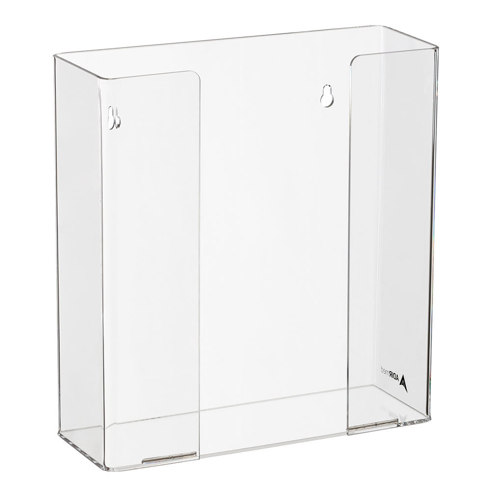 Alpine Industries 902-02 Wall-Mount Glove Dispenser w/ (2) Box Capacity - Acrylic, Clear