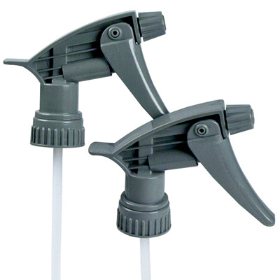 Grey Extra Heavy-Duty Trigger Sprayer, 9-1/4" Dip Tube, 28mm 28-400t Chemical Resistant Sprayer