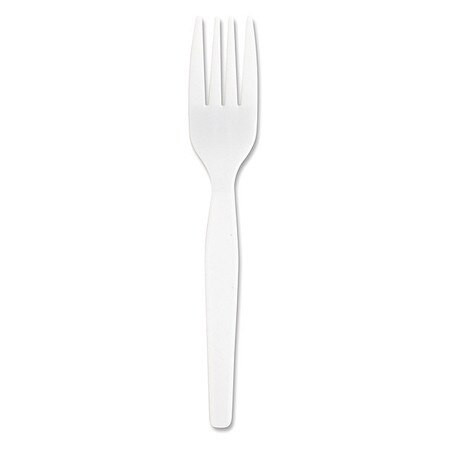 Heavyweight Polypropylene Forks, White, 1,000/carton (HEFO)
