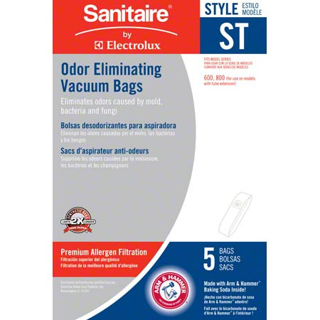Sanitaire® ST Synthetic Bag w/Arm & Hammer® Inside