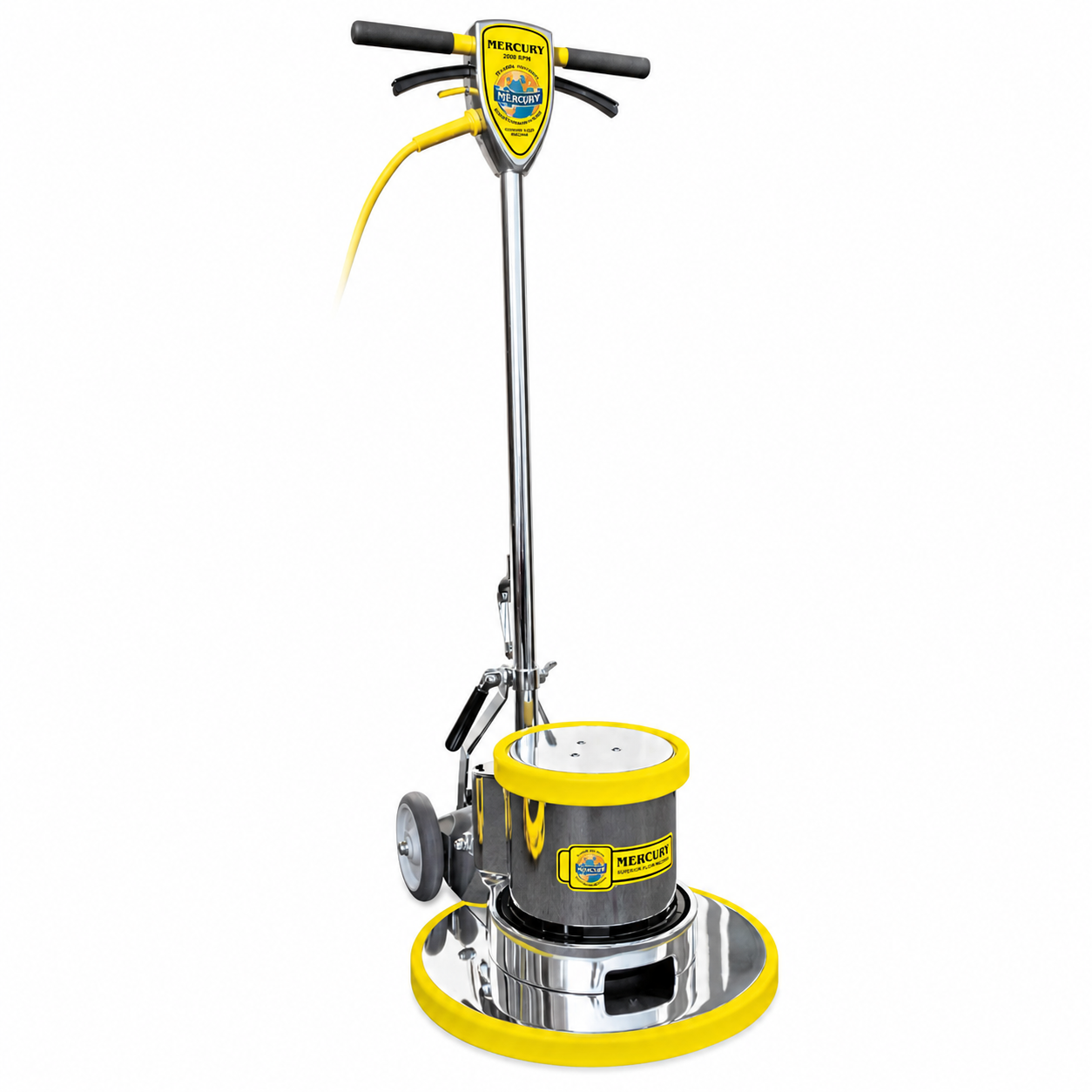 Mercury H-20E Hercules 20 Inch Floor Machine, 175 RPM, 1.5 HP, Pad Driver Included