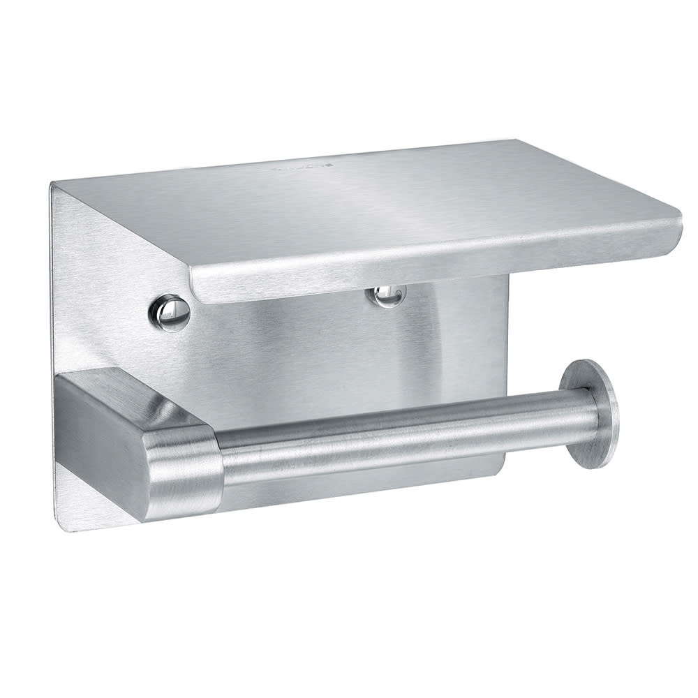 Alpine Industries 487-1-B Single Roll Toilet Paper Dispenser - Wall Mount, Stainless Steel