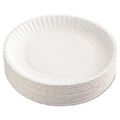 Dixie Clay Coated Paper Plates, 6 Dia, White, 100/Pack