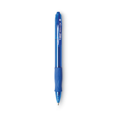 Bic Velocity Ballpoint Retractable Pen Blue Ink 1.6mm Bold Dozen