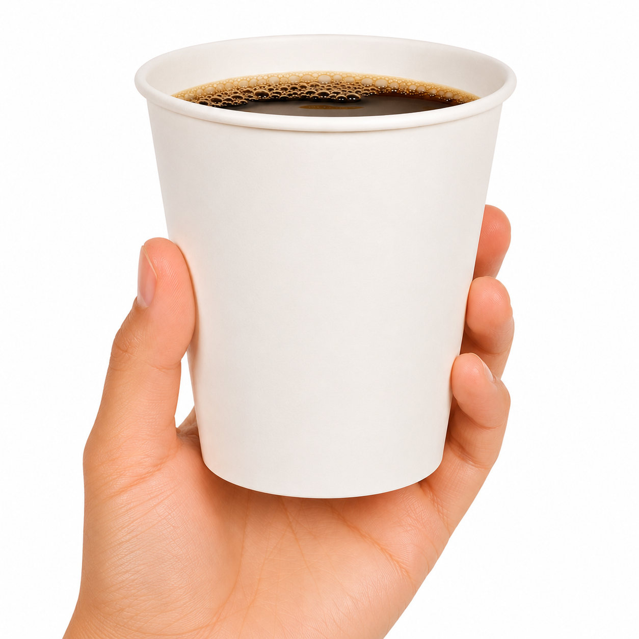 Paper Hot Cups, 12 Oz, White, 20 Cups/slee...