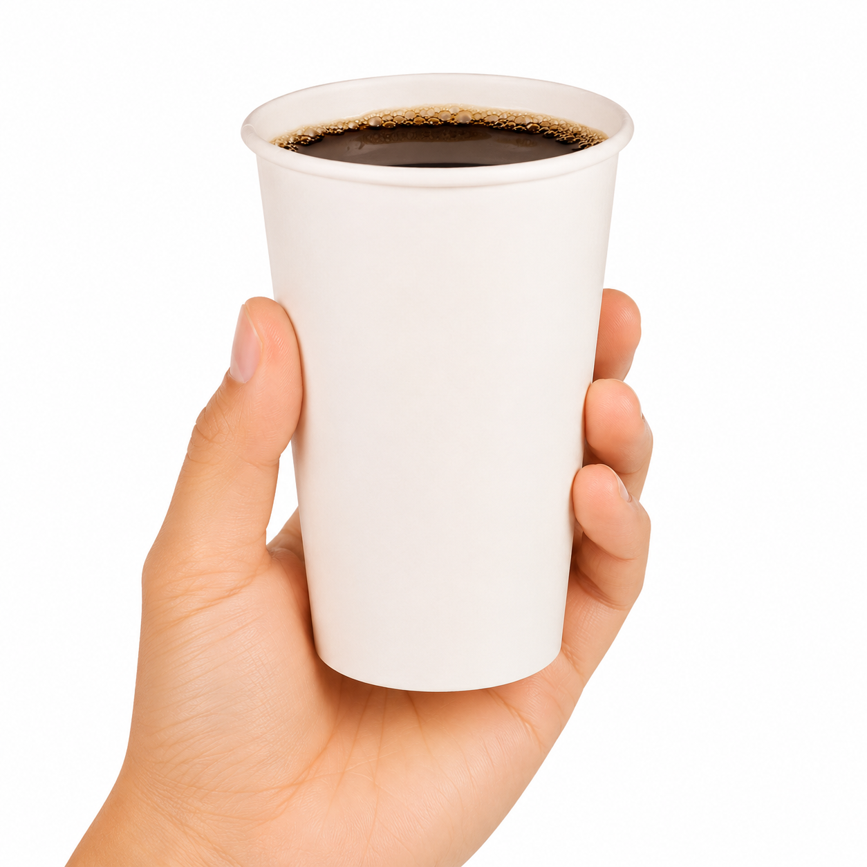 Paper Hot Cups, 20 Oz, White, 12 Cups/slee...