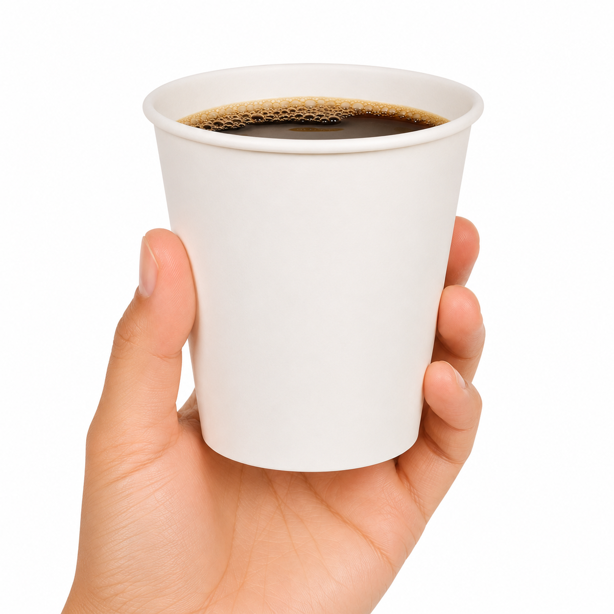 Paper Hot Cups, 8 Oz, White, 20 Cups/sleev...