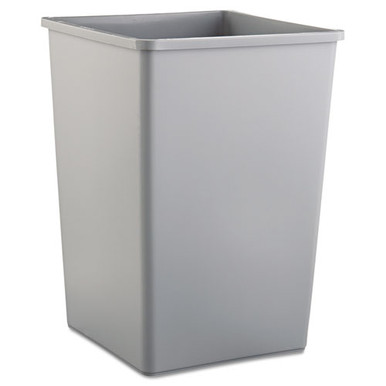 Untouchable 35 and 50 Gal. Grey Square Trash Can Swing Top Lid