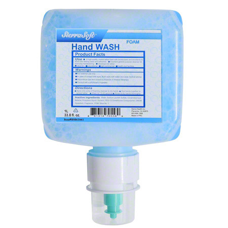 Sierra Soft, Hand and  Body Foam Wash (Blue) 1.25 Liter, 4/Carton (HSG0125-OB)