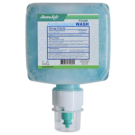 Sierra Soft, Anti-Bacterial Foam Wash (Green)   1 Liter, 6/Carton (HSAB001)