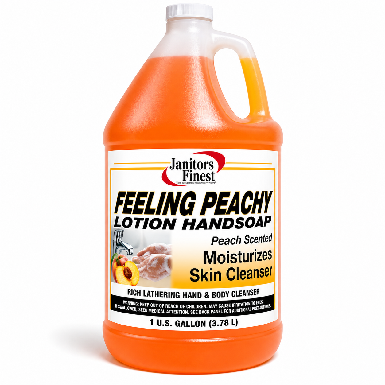 JANITORS FINEST, FEELING PEACHY, LOTION HAND SOAP, GAL