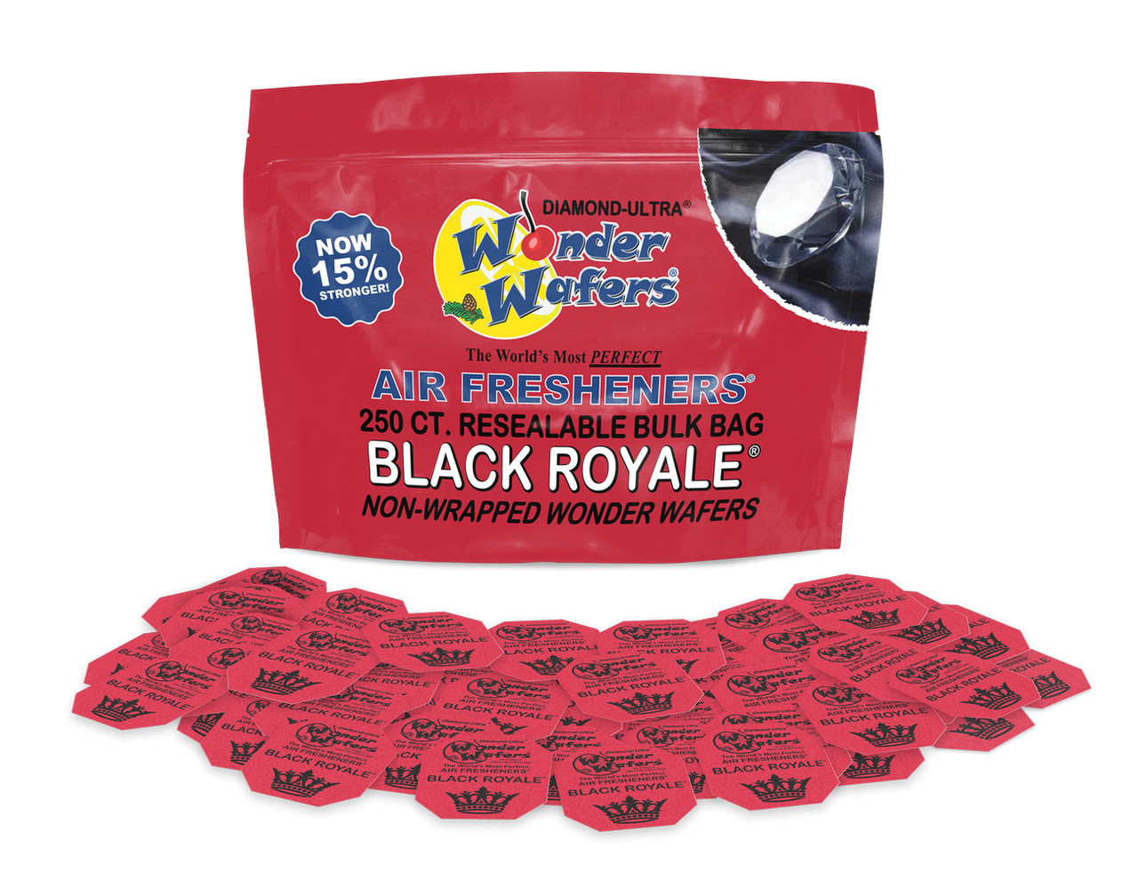 WONDER WAFERS, BLACK ROYALE, AUTO AIR FRESHENERS, 250 CT