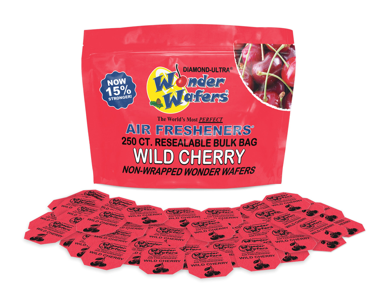 WONDER WAFERS, WILD CHERRY, AUTO AIR FRESHENERS, 250 CT