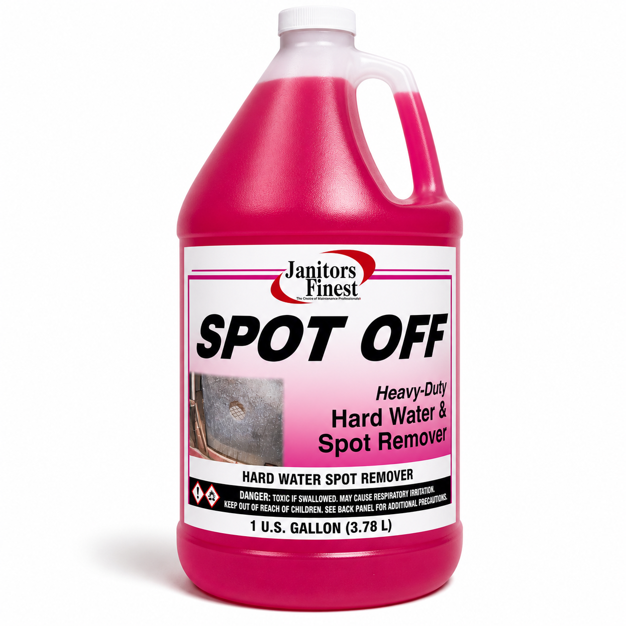 Janitors Finest, Spot Off Hd Acid Based Hard Water Spot Remover, Gallon (32800EA)