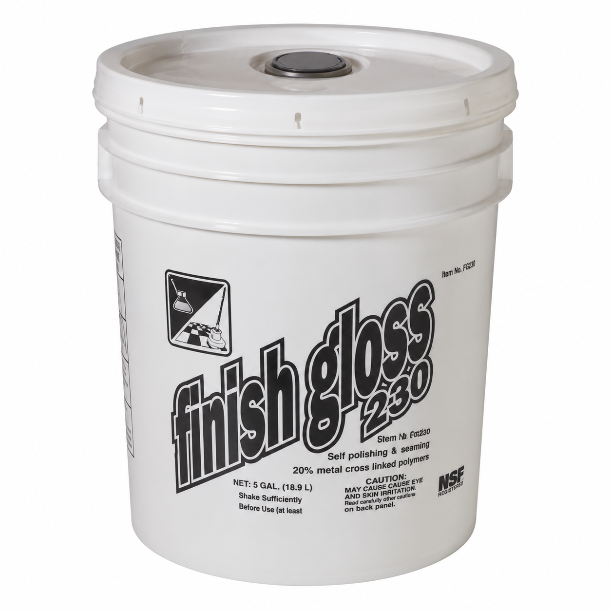 Finish Gloss Floor Wax 23%, 5 GAL