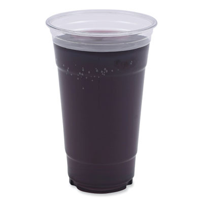 Clear Plastic Cold Cups, 24 oz, PET, 50 Cups/Sleeve, 20 Sleeves/Carton