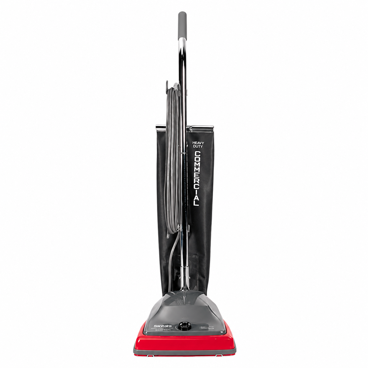 TRADITION Upright Vacuum SC679J, 12" Cleaning Path, Gray/Red/Black
