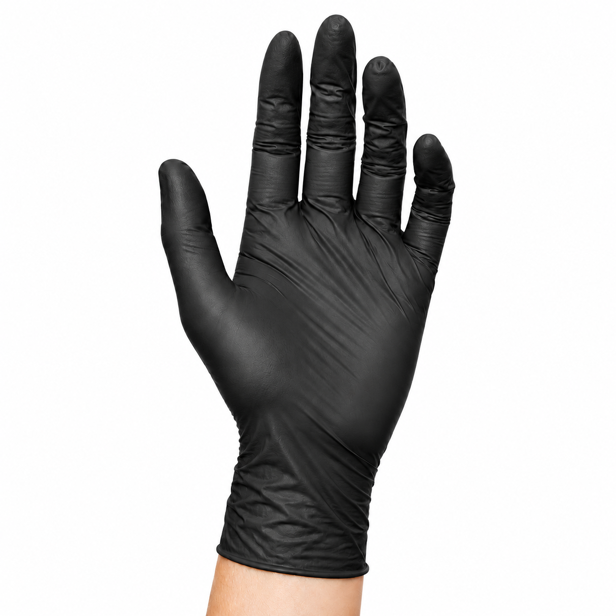 LIFE GUARD BLACK NITRILE EXAM GLOVES POWDER FREE SMALL 5 MIL 100/BX