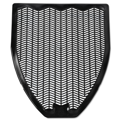 Disposable Urinal Floor Mat, Nonslip, Fresh Blast Scent, 17 1/2 x 20 3/8, Black, 6/Carton