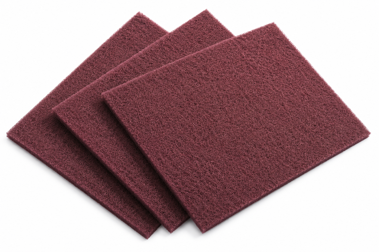 General Purpose Hand Pad, 6 x 9, Maroon, 20 PK, (7447)