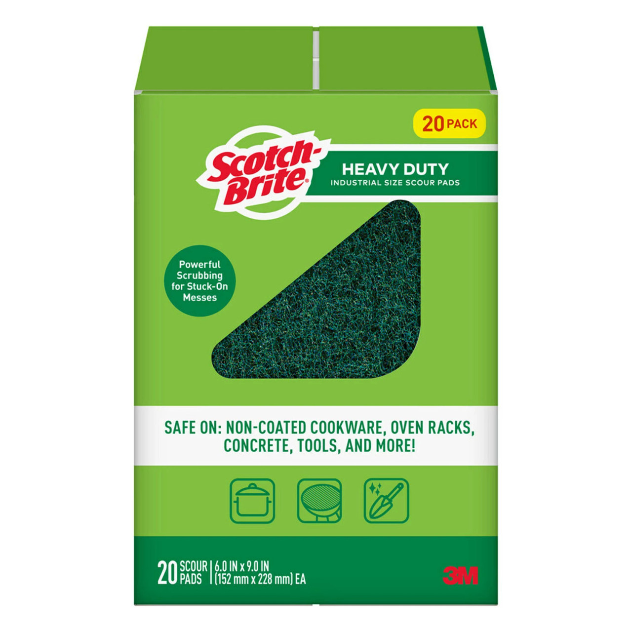Scotch-Brite Heavy Duty Scour Pads, 20 CT (79529)