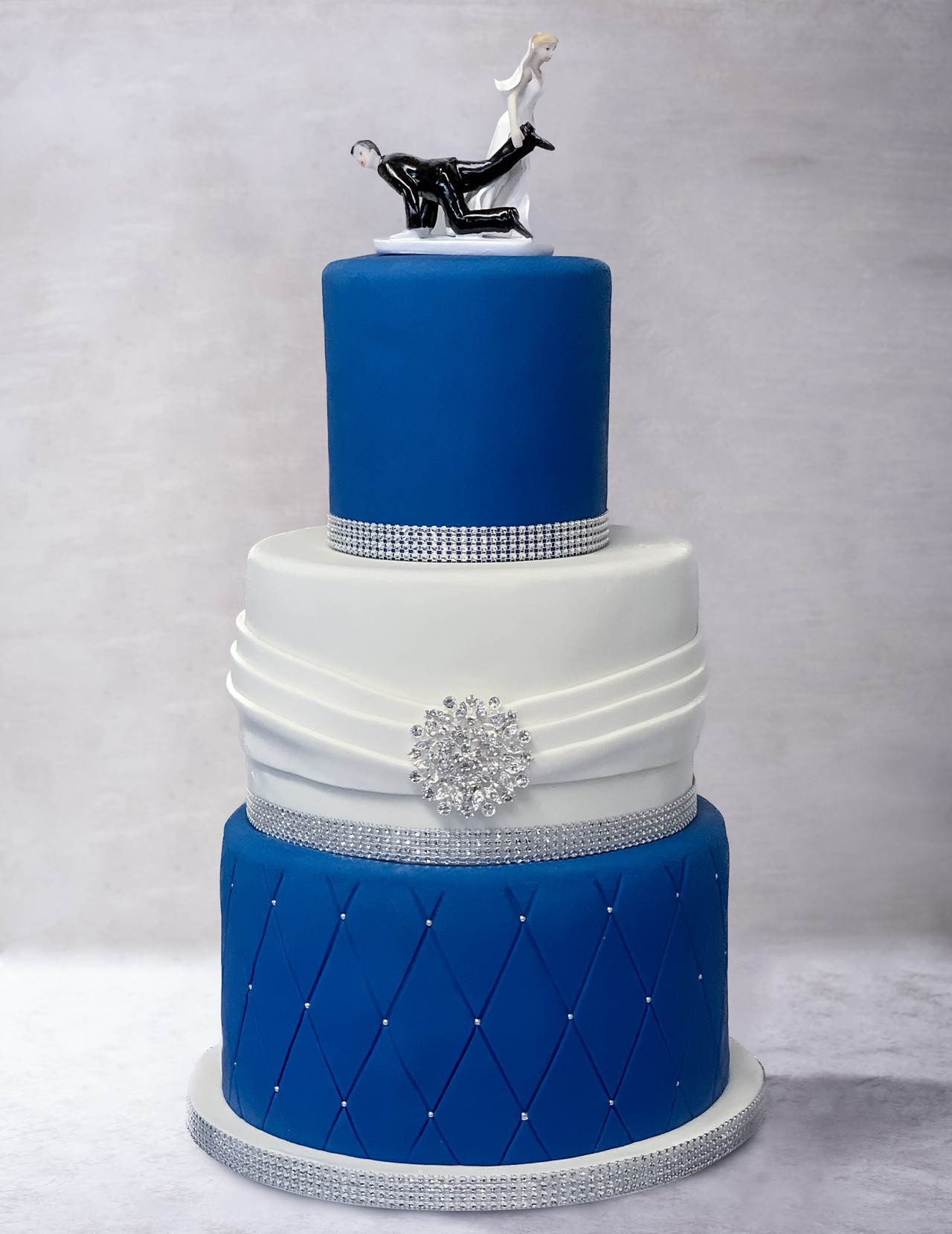 Louis Vuitton Cake Decorated with Custom Stencil 