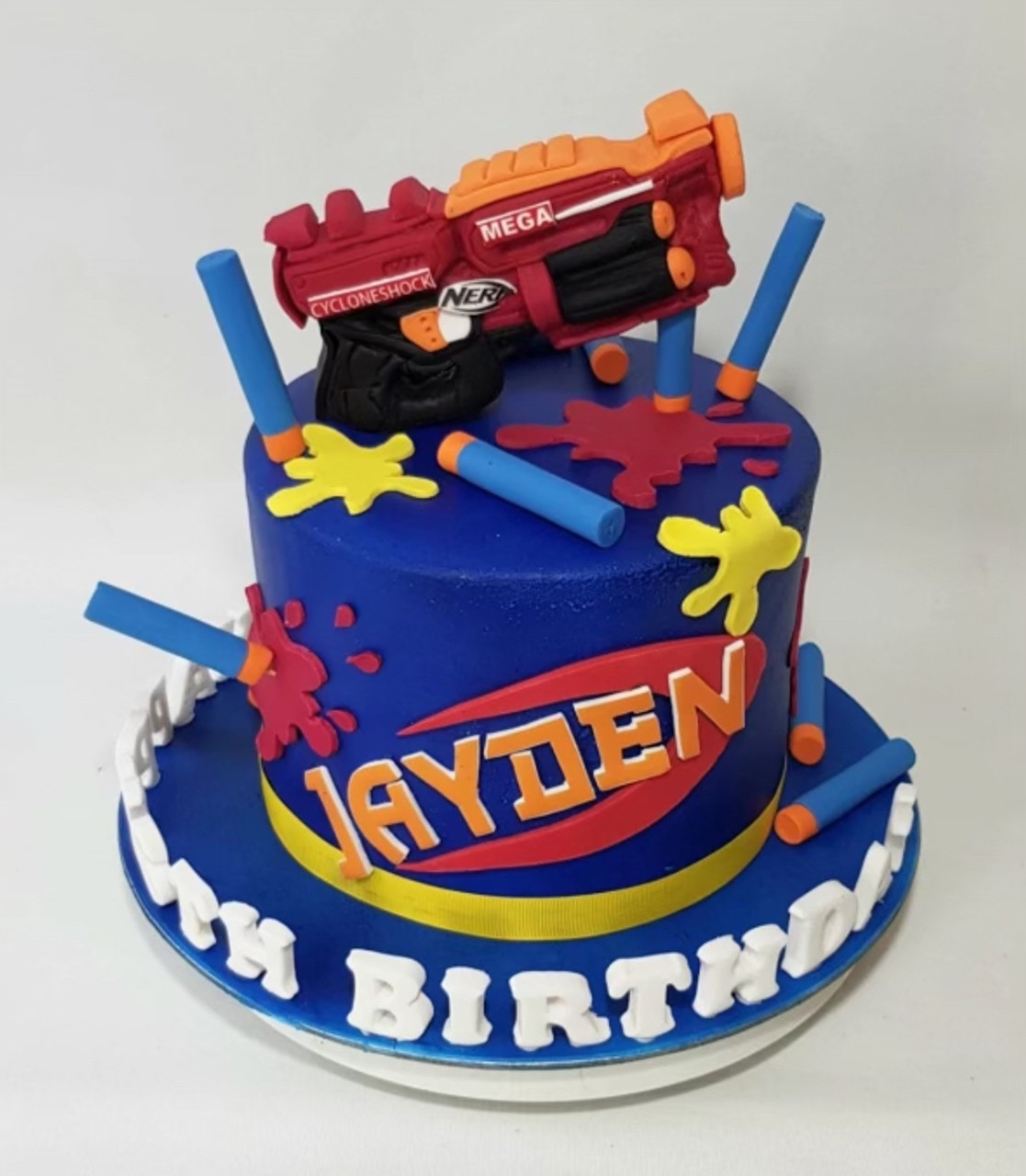 Nerf Gun-3d Cake : 8 Steps (with Pictures) - Instructables