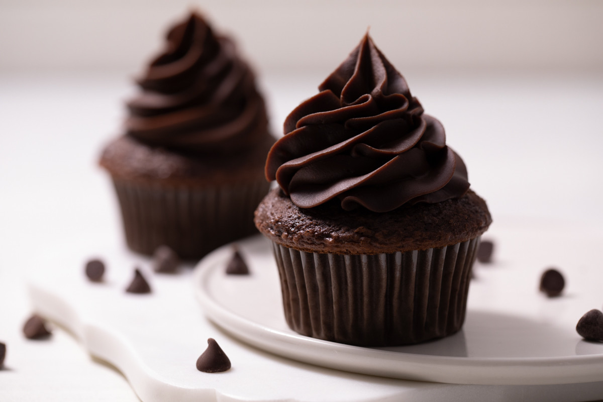 Dairy Free Chocolate Ganache Cupcakes