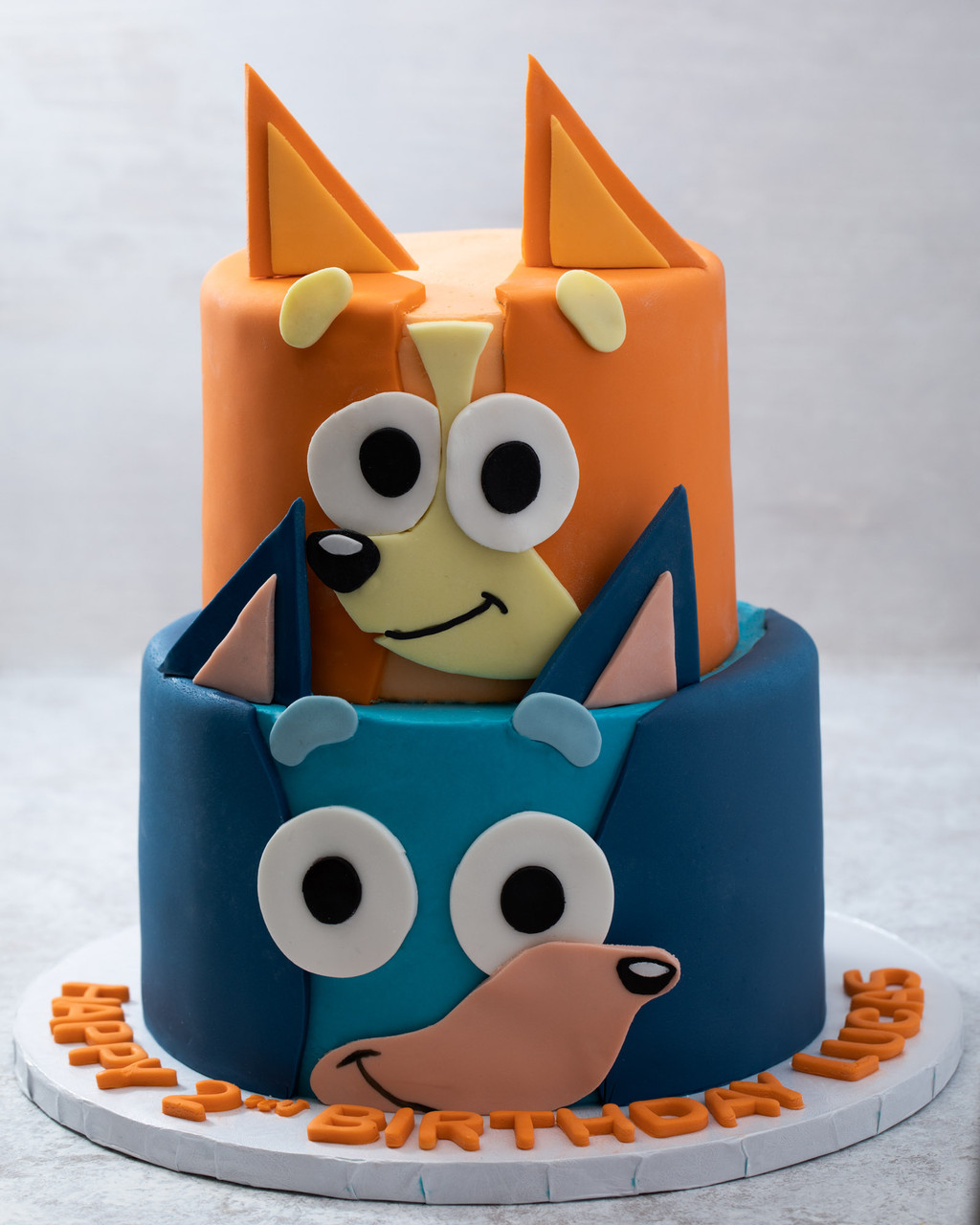 Bluey Buttercream Birthday Cake (3) | Baked by Nataleen