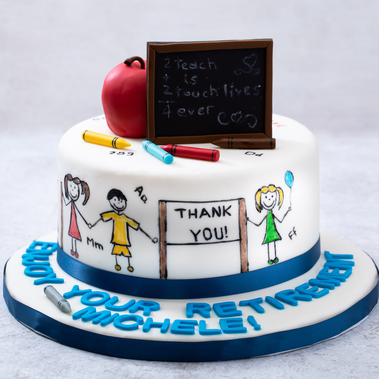 School Teacher Fondant Cake Delivery in Delhi NCR - ₹2,349.00 Cake Express