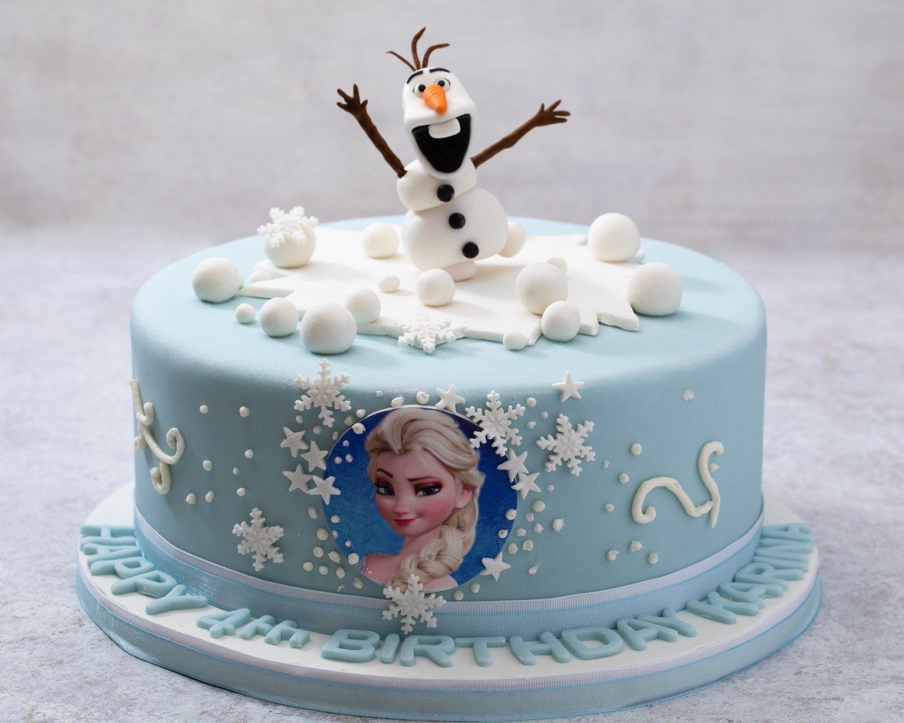 Frozen themed 2 tier cake – legateaucakes