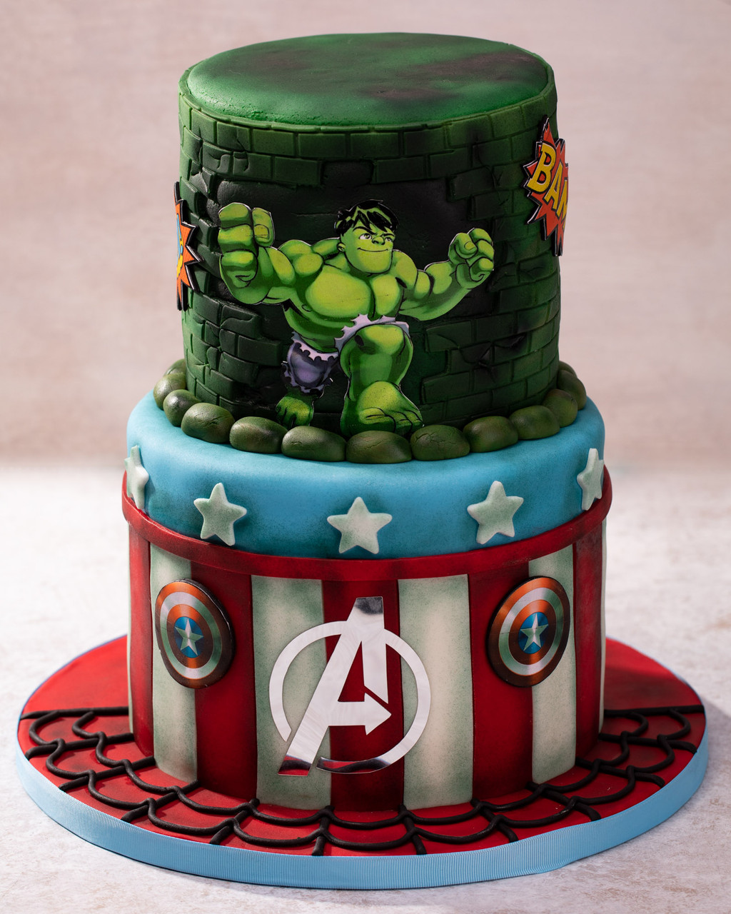 Marvel Avengers Birthday Cake - YouTube