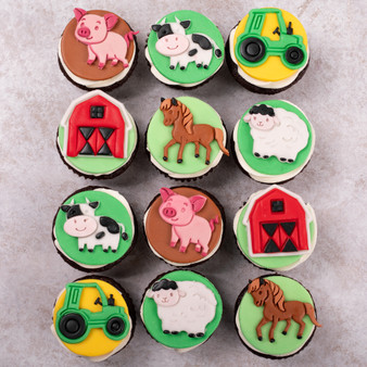Barn Animals Cupcakes