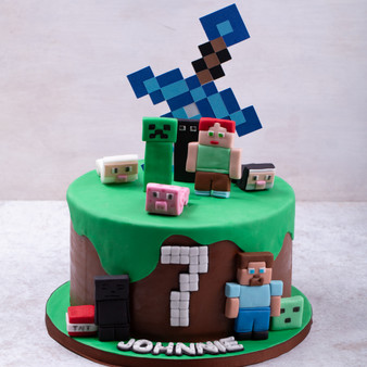 Minecraft Sword Cake