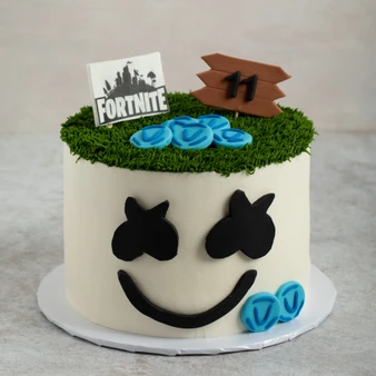 Marshmello Fortnite Cake
